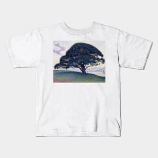 The Bonaventure Pine by Paul Signac Kids T-Shirt